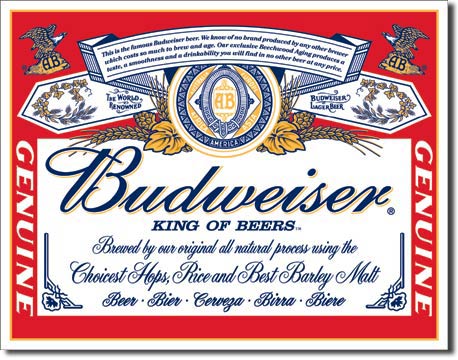 979 - Budweiser Label